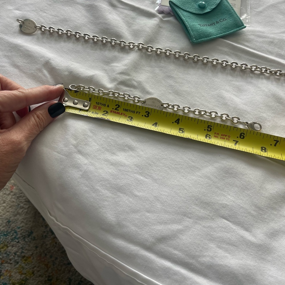 💖✨Please Return to Tiffany & Co.Iconic Design. Silver Bracelet and Necklace set💖 - Picture 13 of 15